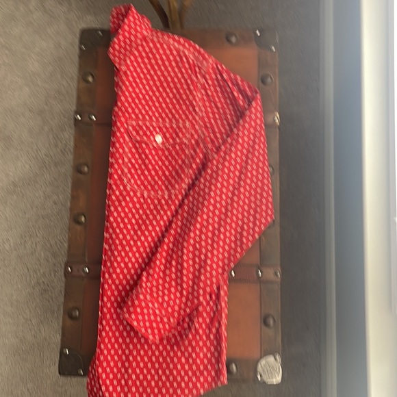 RL Polo Country red print casual western shirt - Picture 5 of 7